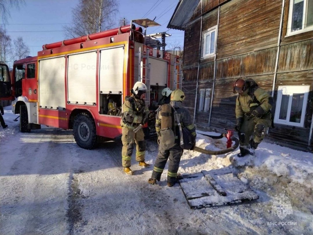 Пожарно-спасательные подразделения выезжали на пожар в Шенкурском МО Архангельской области.